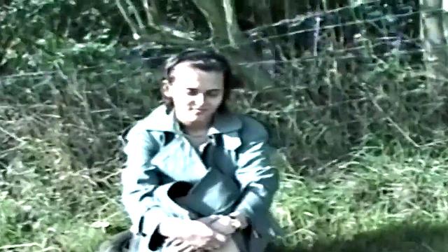 Persuaded to show panties and tits