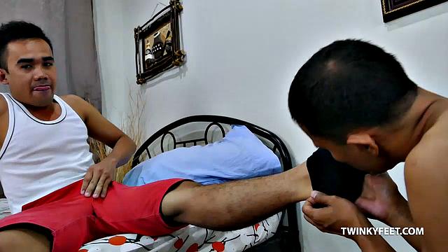 JR and Alex Get Into Foot Play