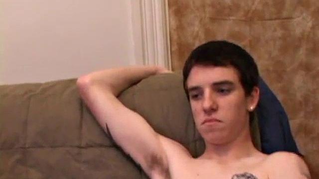 Marc Sterling and Mason Night rub their dicks on the sofa, before Marc goes down on Mason. In no time Marc squirts with Mason's cock in his mouth. Then Mason strokes out onto his own stomach.