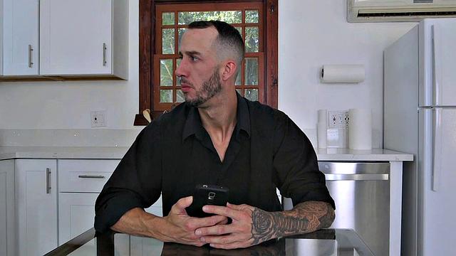 Watch this tattooed babe with a trimmed pussy get herself off in reverse cowgirl and ass fingering action