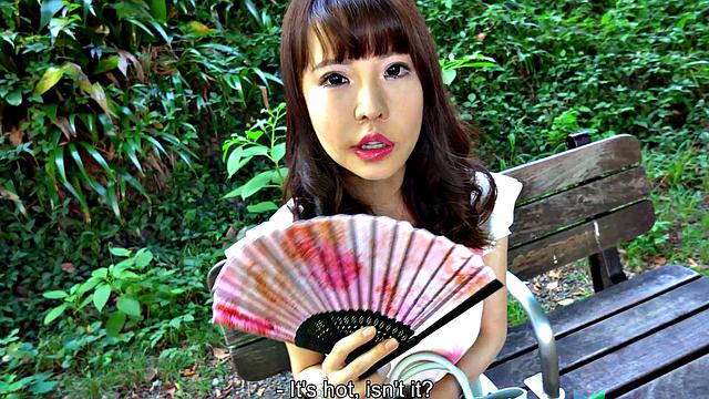 Aya overreacts when she plays with toy in her clit