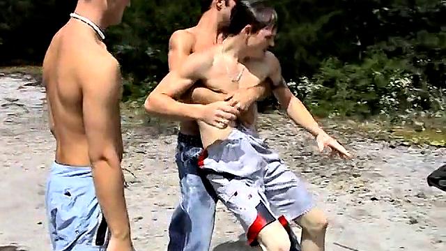 Pale Ass Gets A Spanking - Jeremiah Johnson, Devin Lee Scott & Cody Reed