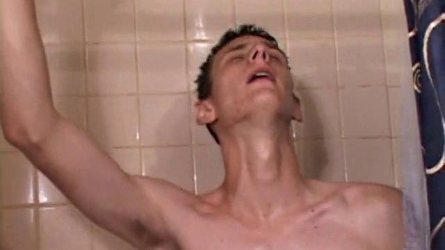 This hot solo scene starts with young Skylerr naked in the shower and stroking his dick. A few well-placed fingers provide the anal stimulation he needs to edge himself closer and closer to a much needed climax.