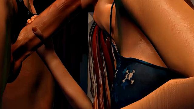 Futa3dX - A Hot And Juicy FOOTJOB From An Even Futa Big Dicked Redheaded Babe