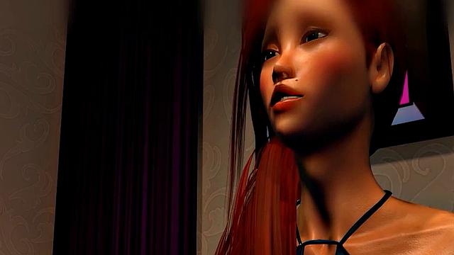 Futa3dX - A Hot And Juicy FOOTJOB From An Even Futa Big Dicked Redheaded Babe