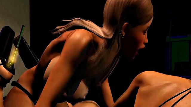 Futa3dX - A Hot And Juicy FOOTJOB From An Even Futa Big Dicked Redheaded Babe