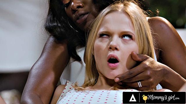 MOMMY'S GIRL - MILF Ana Foxxx Caught Cheating With Stepdaughter Coco Lovelock Gets Spanked