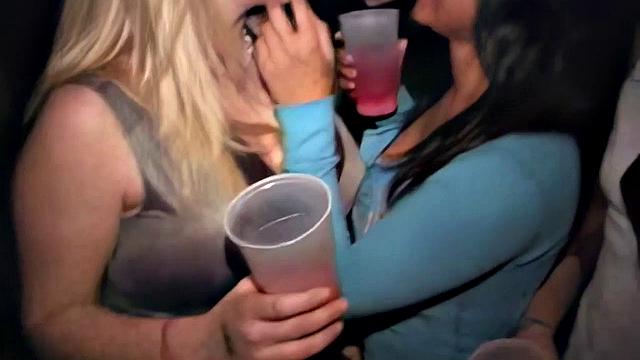 Throat and pussy banged college slut toys clit