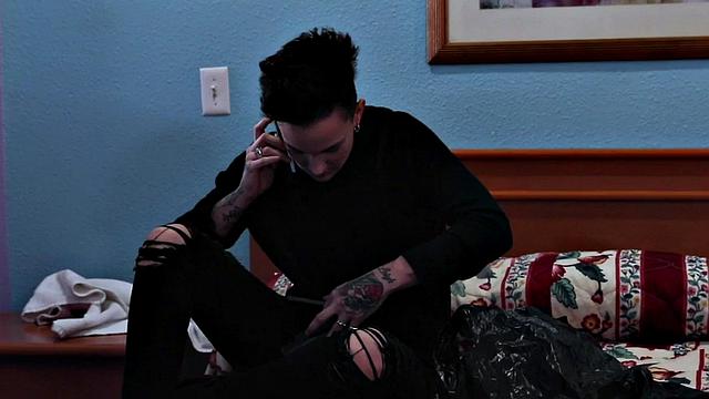 Kinky Masc Lesbian Gets Down and Dirty in the Spa with Curvy Brunette