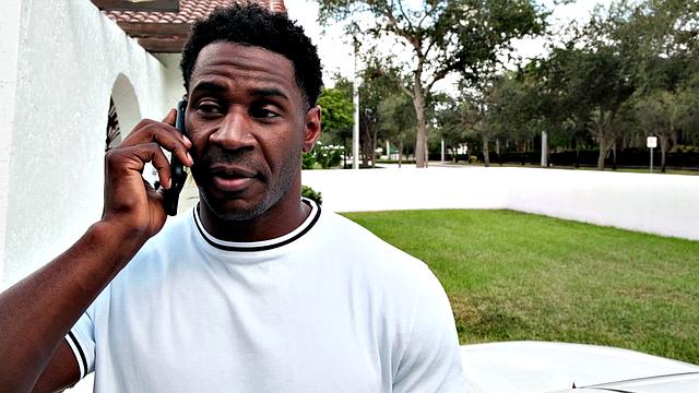 Sandy's surprise: a big, black cock!