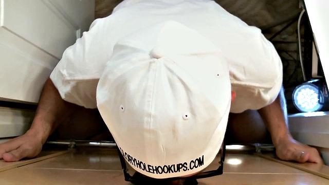 Getting Gloryhole Ass Pounding