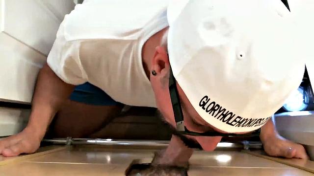 Getting Gloryhole Ass Pounding