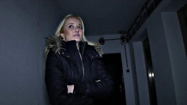 Blonde Babe Takes A Mouthful Of Stranger's Cum