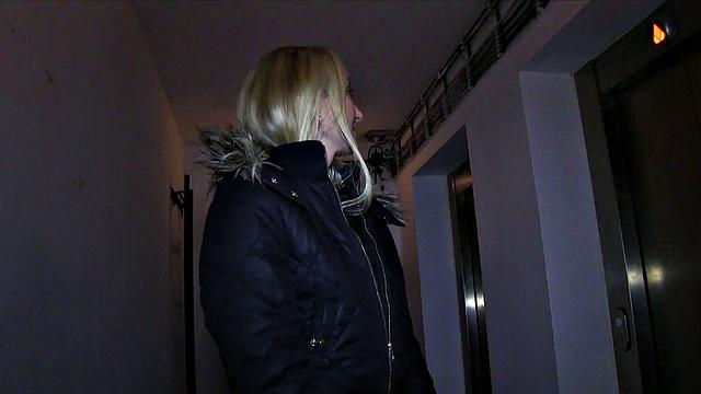 Blonde Babe Takes A Mouthful Of Stranger's Cum