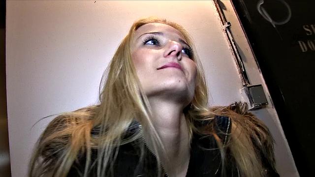 Blonde Babe Takes A Mouthful Of Stranger's Cum