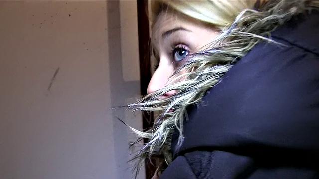 Blonde Babe Takes A Mouthful Of Stranger's Cum