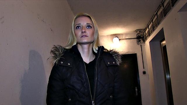 Blonde Babe Takes A Mouthful Of Stranger's Cum