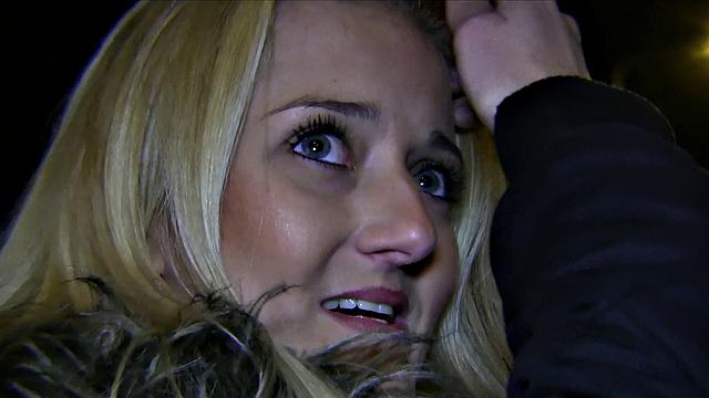 Blonde Babe Takes A Mouthful Of Stranger's Cum