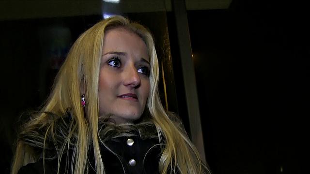 Blonde Babe Takes A Mouthful Of Stranger's Cum