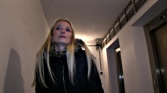 Blonde Babe Takes A Mouthful Of Stranger's Cum