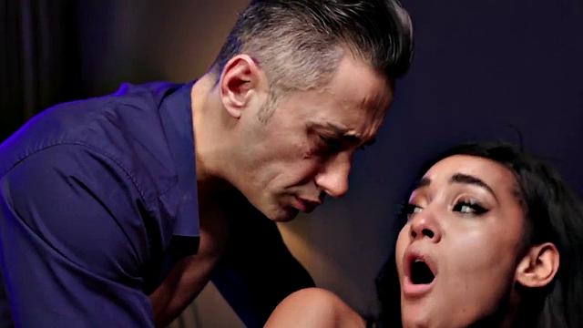 21yo petite lady penetrated in wet pussy by big hard cock