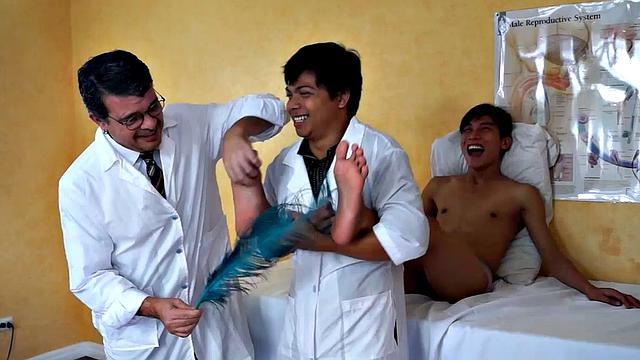 Rave just assumed that his doctor's name "Dr. Tickles" was a peculiar name. But little did he know that his kinky doctor also has a method of treating his young Asian twink patients.