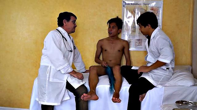 Rave just assumed that his doctor's name "Dr. Tickles" was a peculiar name. But little did he know that his kinky doctor also has a method of treating his young Asian twink patients.