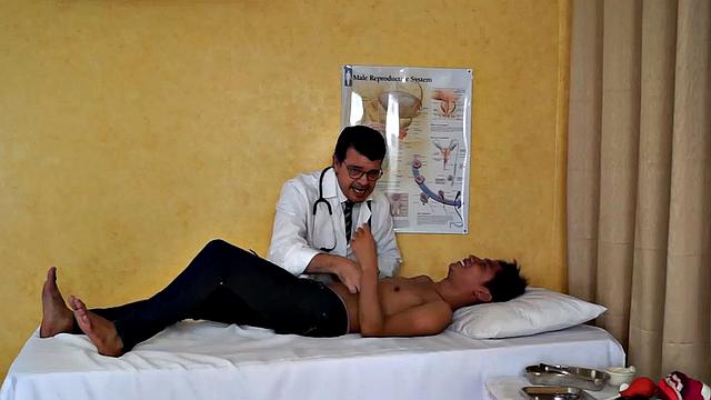Rave just assumed that his doctor's name "Dr. Tickles" was a peculiar name. But little did he know that his kinky doctor also has a method of treating his young Asian twink patients.