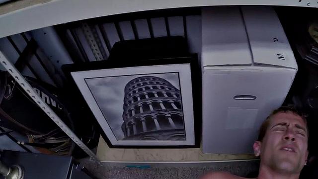 Pawn guy sucks two cocks in threesome in meeting room