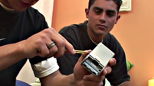 Amateur Latin twink gets fucked at home by BF with cumshot