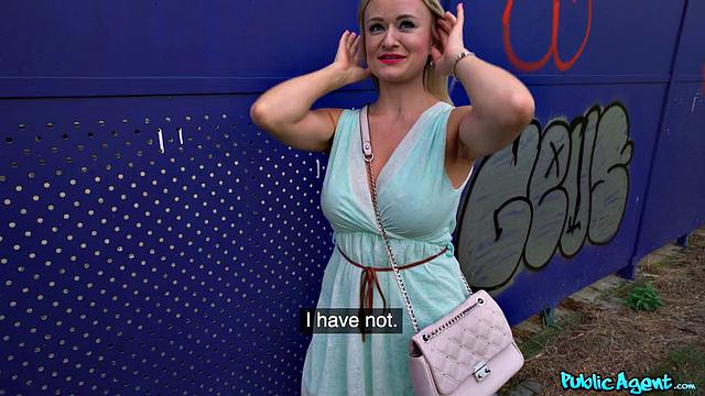 Blonde Gets Fucked Behind The Train Station