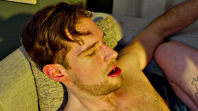 Barebacking stud with body fucks ass of inked BF