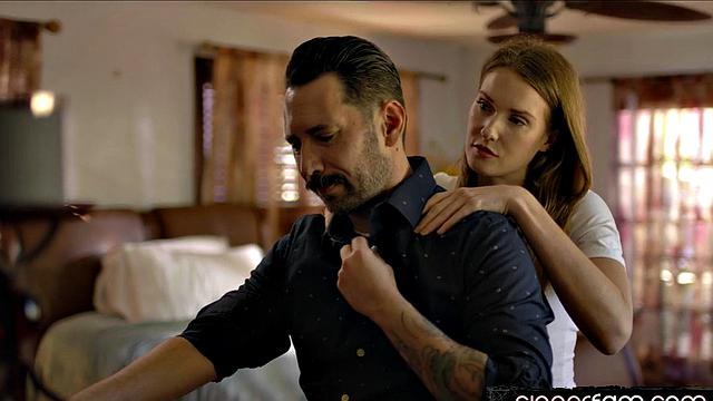 Stepdaughter caught masturbating by stepdad