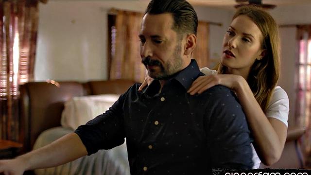 Stepdaughter caught masturbating by stepdad