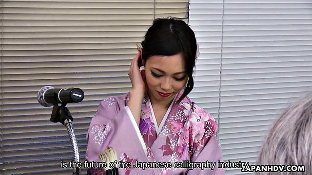 Misaki Yoshimura's interview turns into orgy as she fuckd the reporters