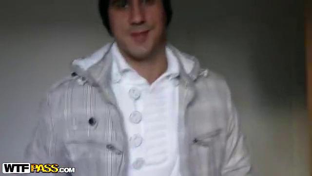 GF strip tease in public