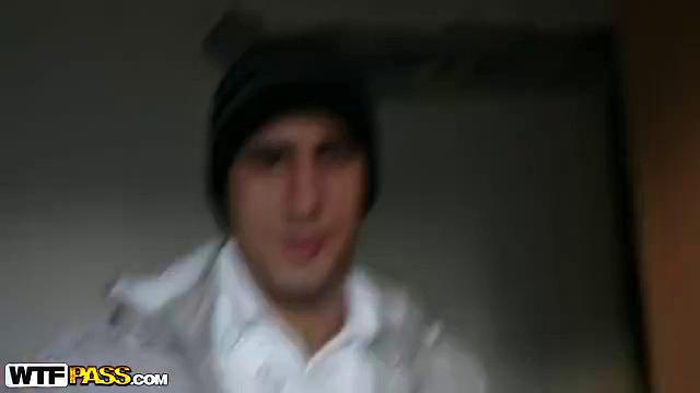 GF strip tease in public