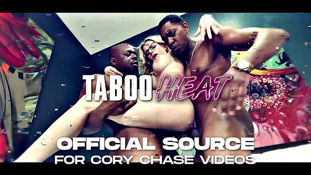 My Hot Blonde Stepmom Surprises Me with Anal Threesome with her Friend - TabooHeat