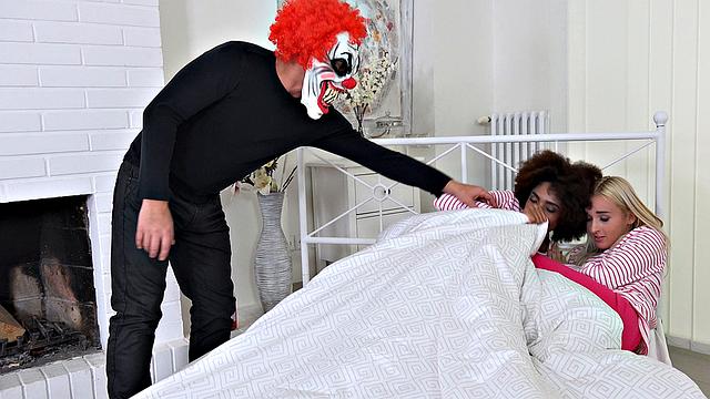 Evil Clown Attacks Girlfriends