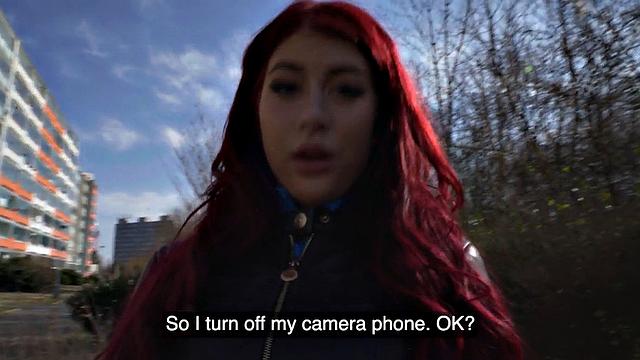 Naive redhead bae by stranger