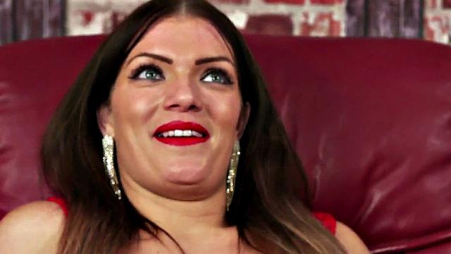 Curvy lingerie voyeur watches jerk in interracial couple