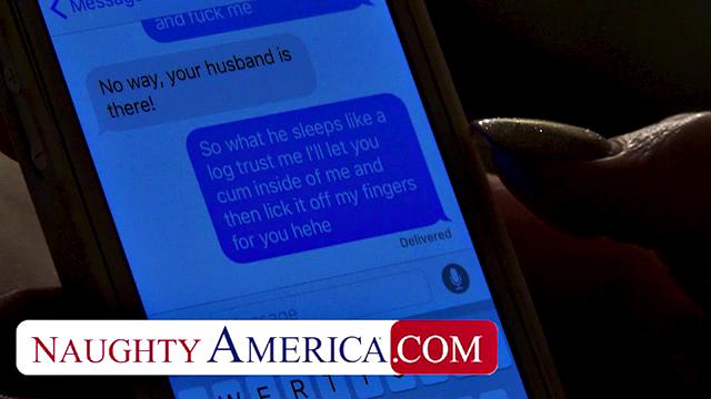 Ashley Fires Has her Boy Toy Creampie her While Husband Sleps