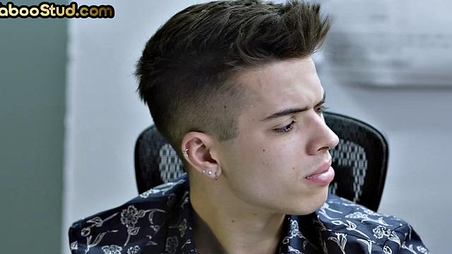 Skinny taboo twink rimmed and assfucked in 3some