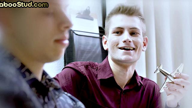 Skinny taboo twink rimmed and assfucked in 3some