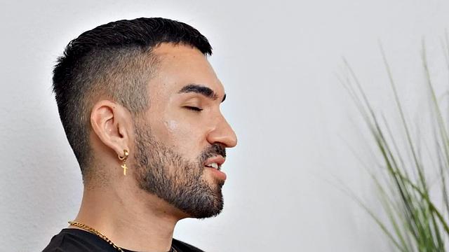 Eager jock wanks cock till cumshot after interview