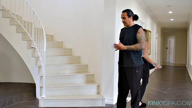 Cute teen Chloe Temple fucks her boss during her job interview at the Kinky Spa