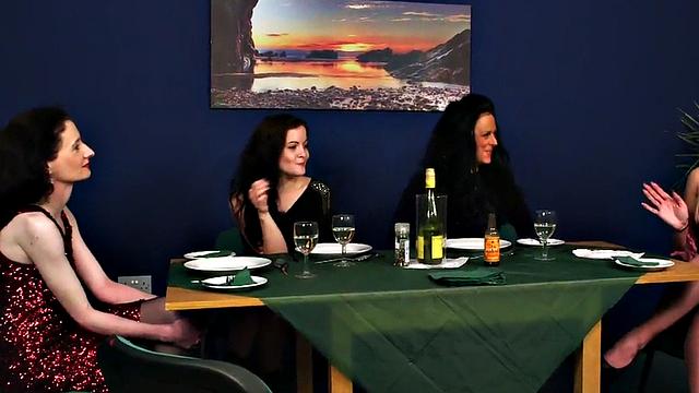 CFNM amateur HJ and BJ by dominant ladies in session