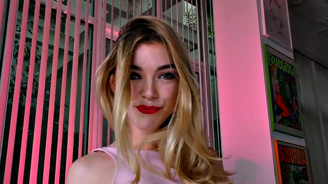 Dirty talking babe wanks oiled POV cock with her hands