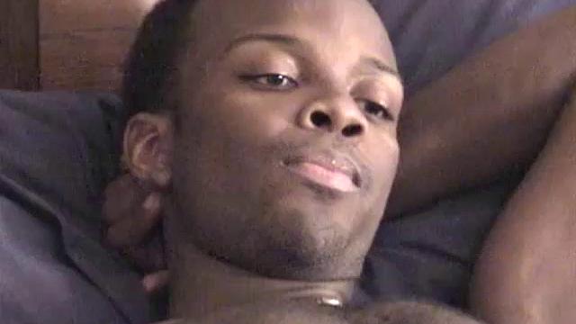 On the road again and in Central California, Auntie meets a very hot seaman. The scene opens with Tony already naked on the bed and stroking his black cock. Auntie pops in briefly to get a taste and then leaves him to do his thing.