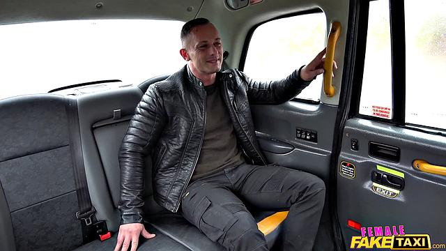 French stud bangs hard and fast in wild car orgy with tattooed babe in leather and doggy-style action